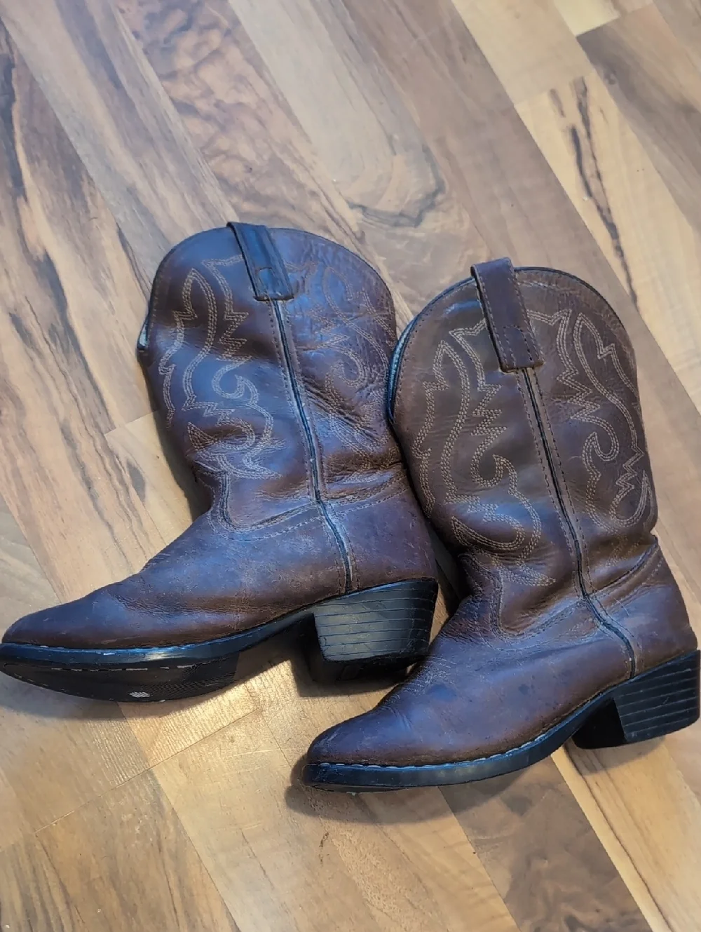 Classic Brown Kids' Western Ranch Boots